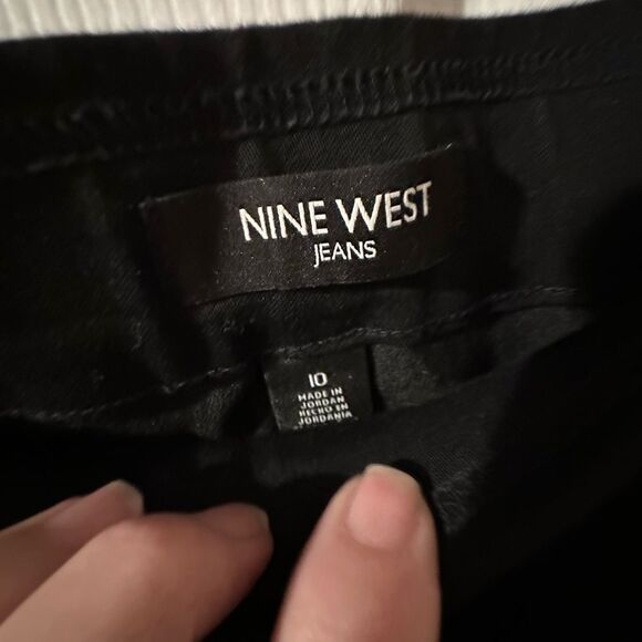 Nine West Jeans Pull on Skinny Stretch - 10 Black Stretch Jeans - Picture 4 of 7